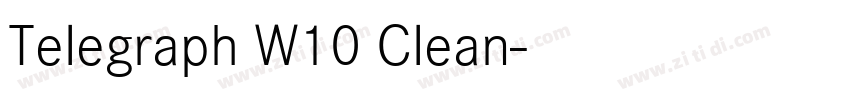 Telegraph W10 Clean字体转换